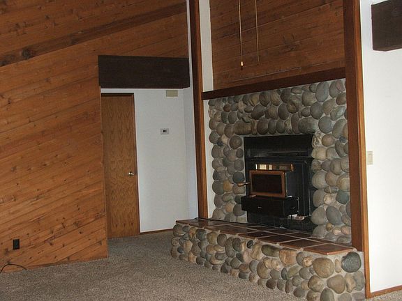 Living room with fireplace