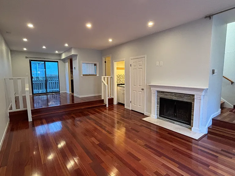 living room at night
