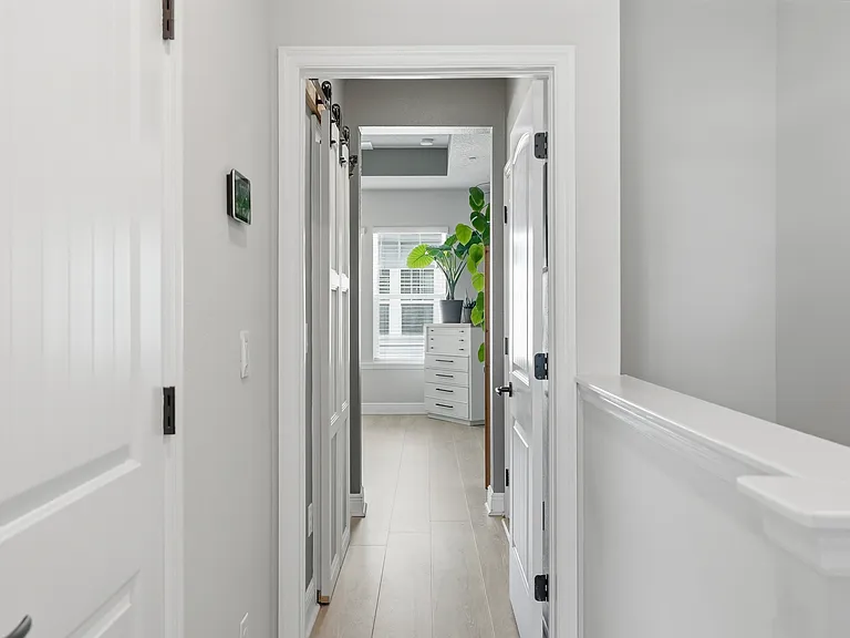 view into Primary Suite from Laundry