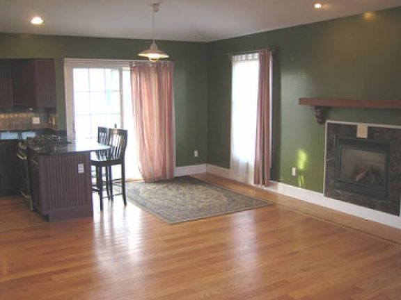 fire place in living area
