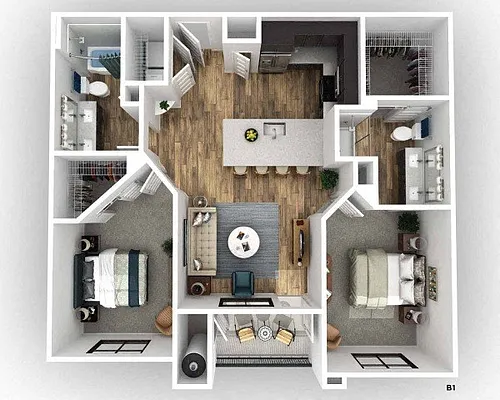 Floor plan B1