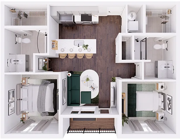 Floor plan Midpoint West-2A