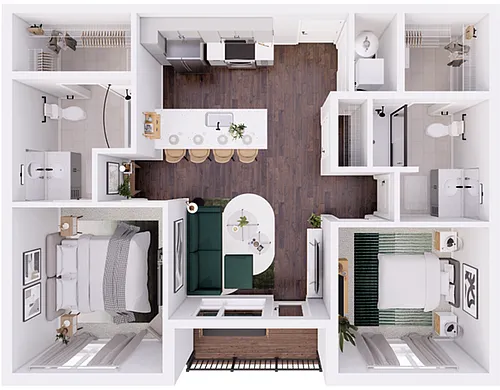 Floor plan Midpoint West-2A