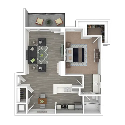 Floor plan 1X1