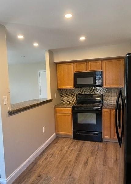 Kitchen with new granite tops