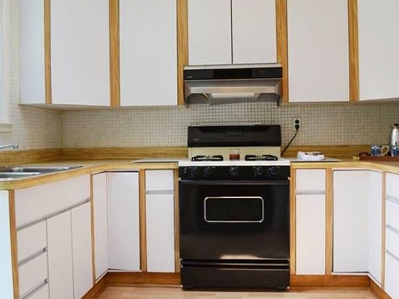Kitchen with skylight