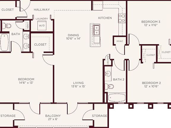 3rd image of 405 N Hubert Ave #2-302