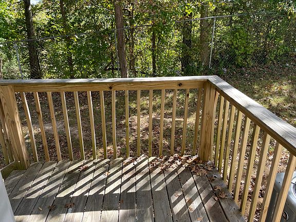 back yard deck, very private