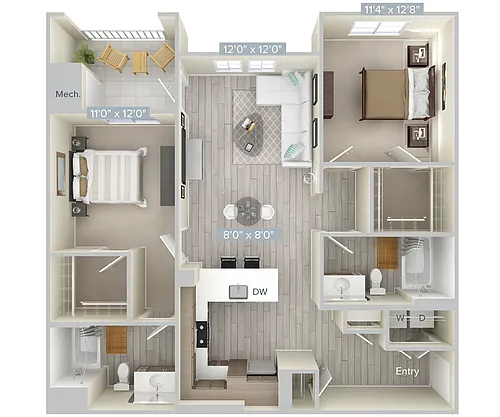 Floor plan B2-1130-2