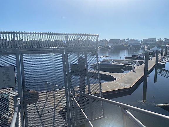 HOA Community Dock with Homeowners Personal Space For Their Boat.