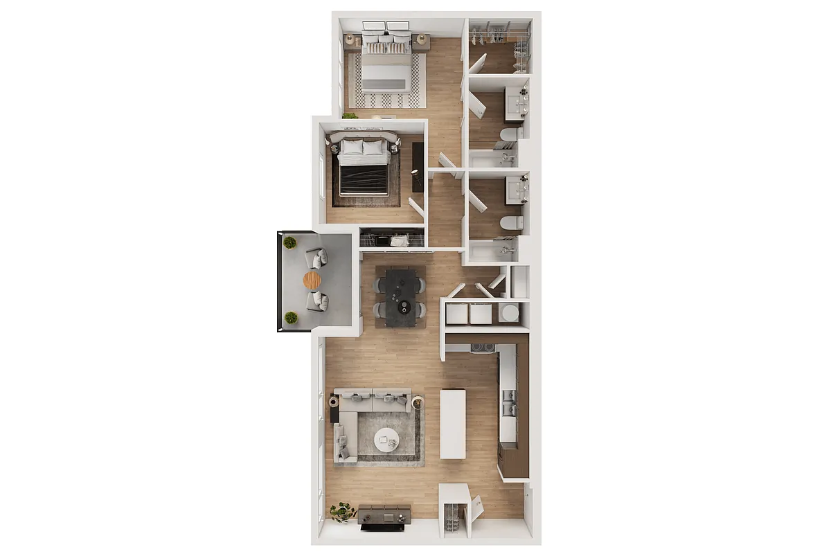Floor plan 2X2 - B4