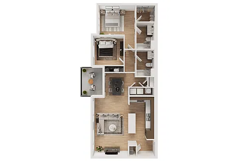 Floor plan 2X2 - B4