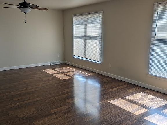 Combination dining and living area