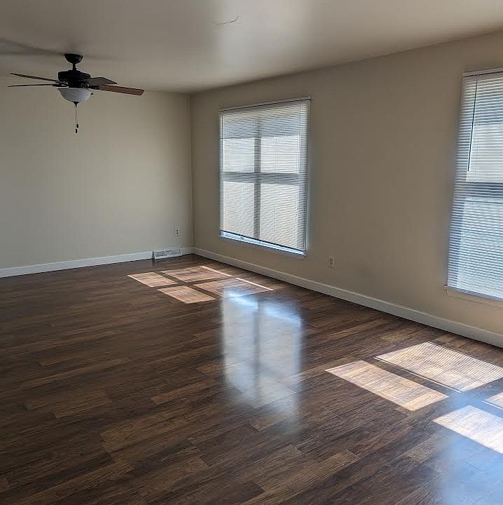 Combination dining and living area