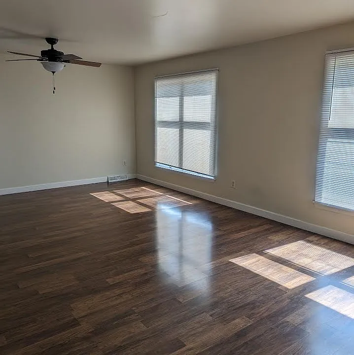 Combination dining and living area