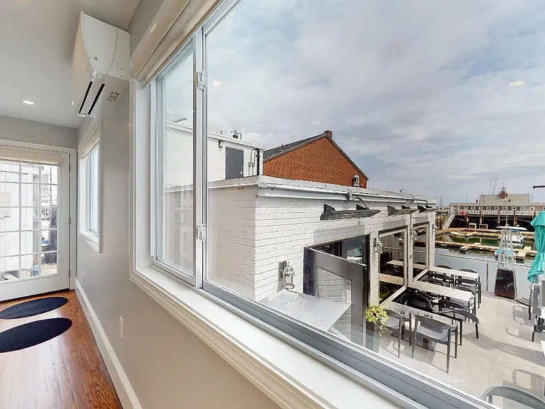 You're right in the heart of it all! People watching galore but also curtains for privacy.