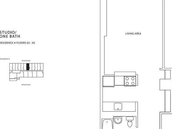 2nd image of 520 W 43rd St APT 3H