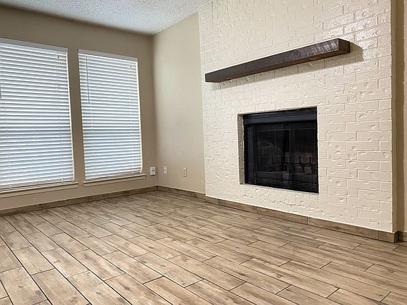 Wood burning fireplace