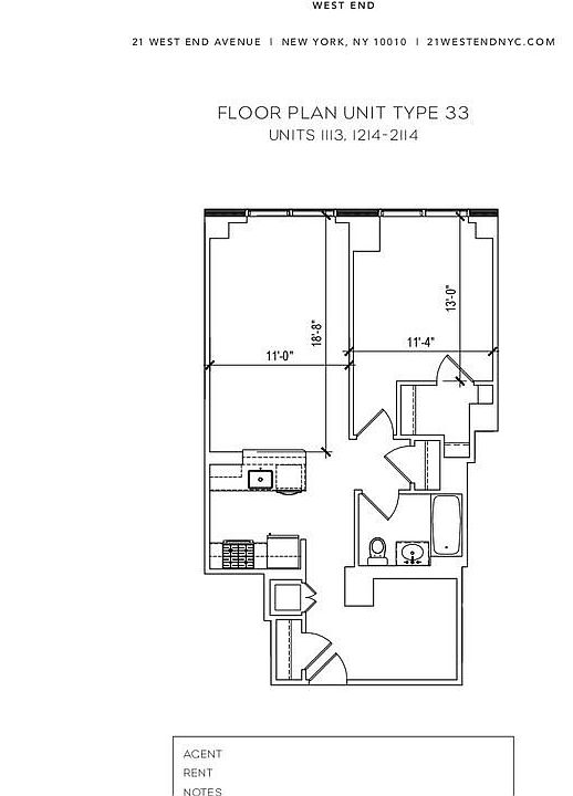 1st image of 21 W End Ave APT 1113