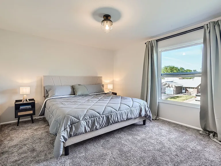 Secondary oversized king bedroom