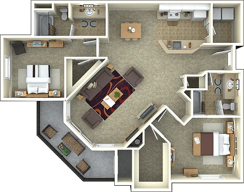 Floor plan Residence 5 Luxury