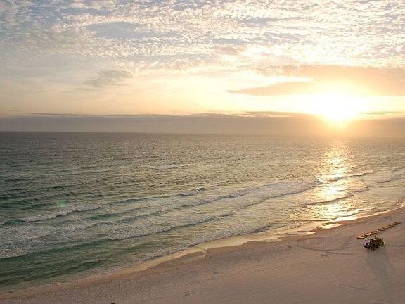 West end unit.  Sunset!