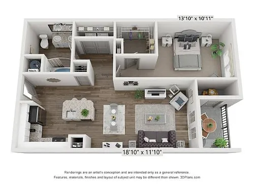 Floor plan A1C