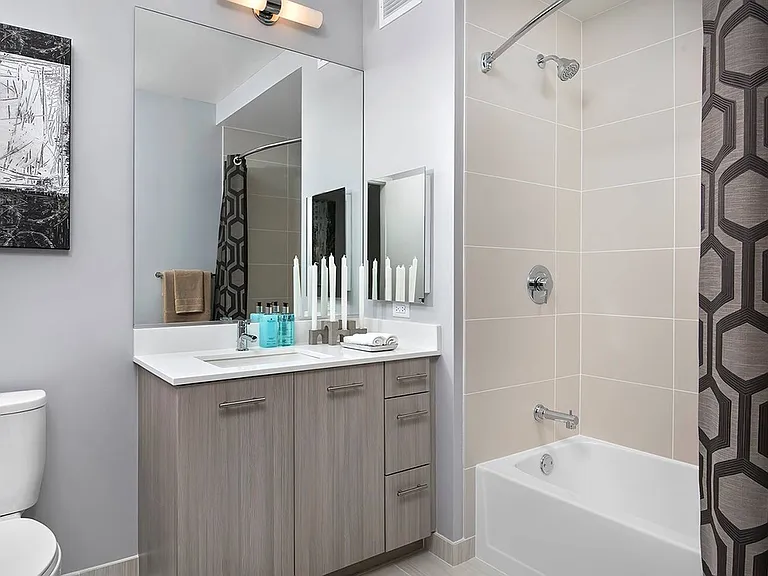 Model bathroom