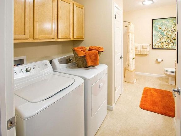 Full size washer/dryer connections