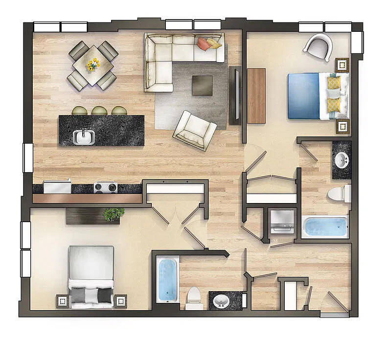 Floor plan B1
