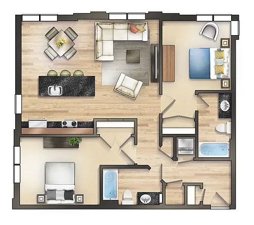 Floor plan B1