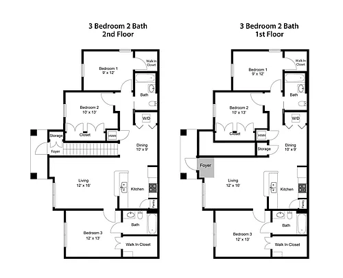 Floor plan C2 - 3 Bed - 2 Bath