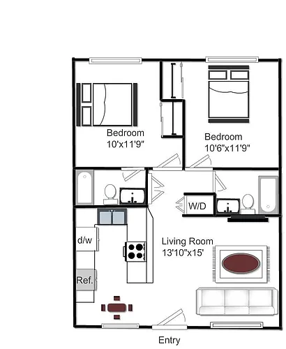 Floor plan Uptown