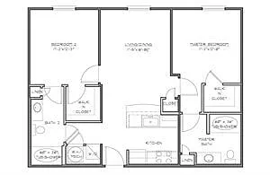 Floor plan B3