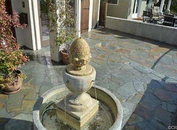 Fountain on patio