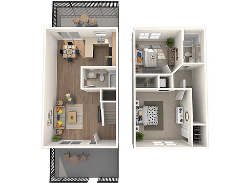 Floor plan 2x2TH