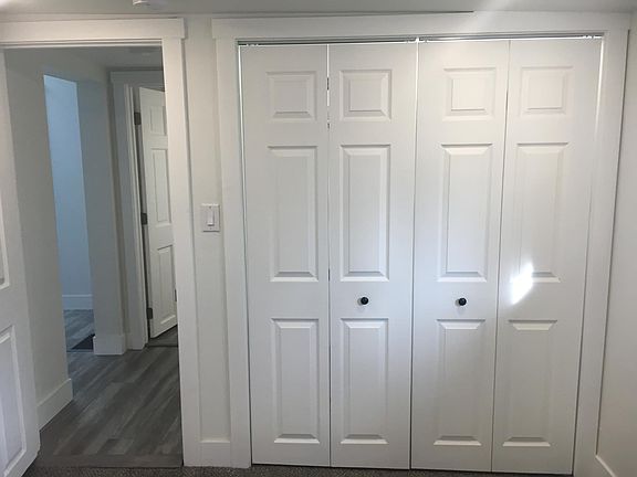 Closet in back bedroom.