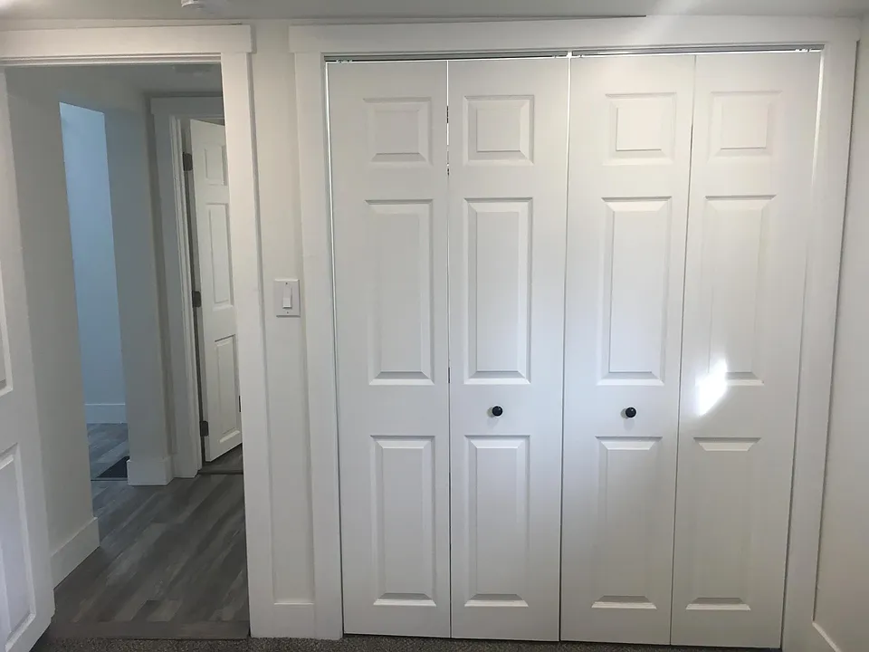 Closet in back bedroom.