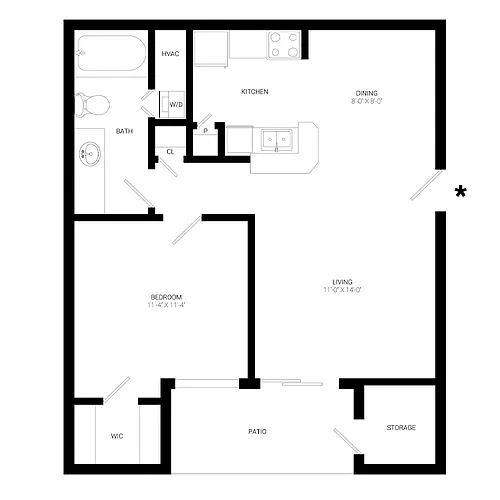 Floor plan The Washington