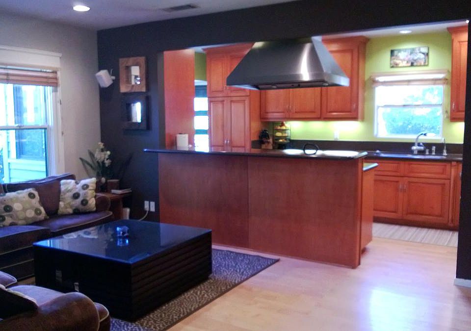 Family Room and Kitchen