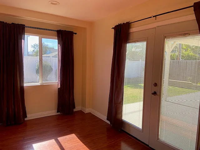 Master Suite/office/sitting area/baby room, with french doors to cover patio
