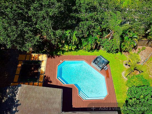 backyard with pool & Jacuzzi