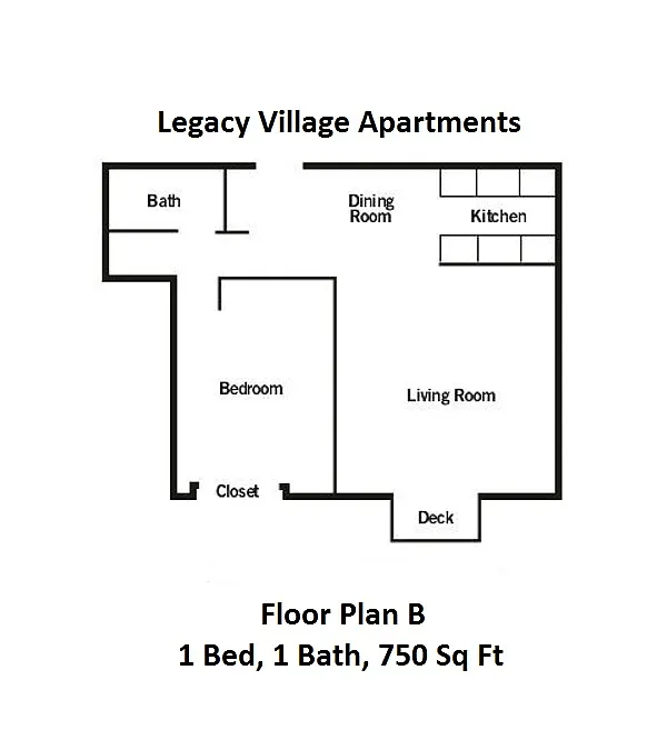 Floor plan One Bedroom