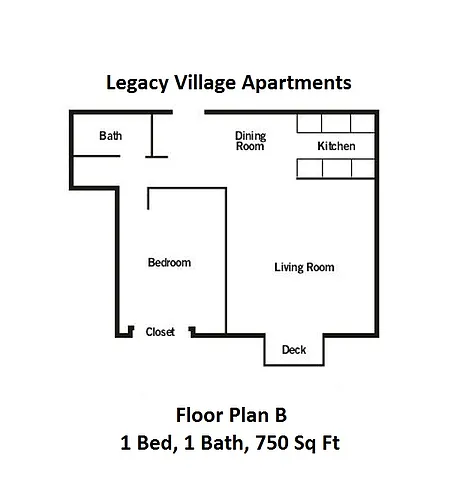 Floor plan One Bedroom