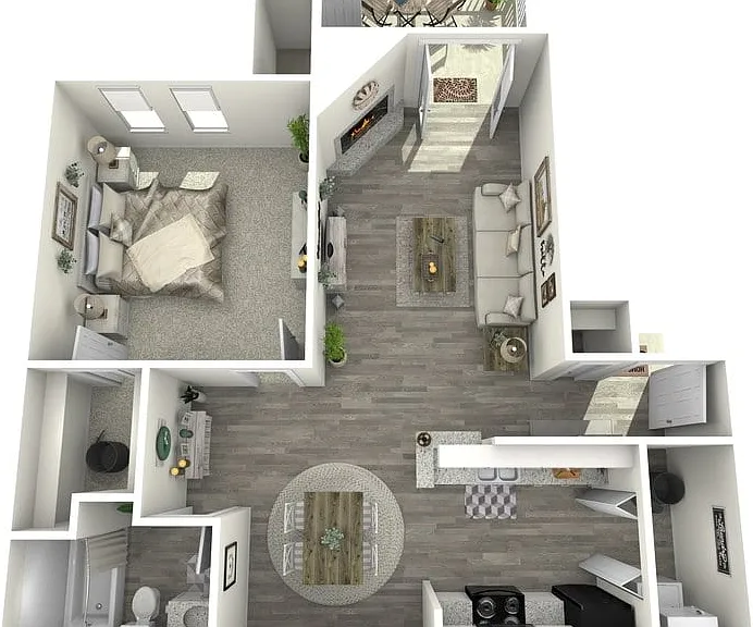 1 Bedroom | 1 Bath | 806 SQFT 1 Bedroom | 1 Bath | 806 SQFT