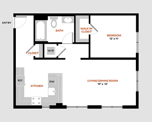 Floor plan Plan 1C