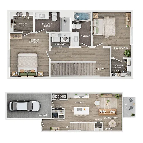 Floor plan C3 - Private Entry Townhome