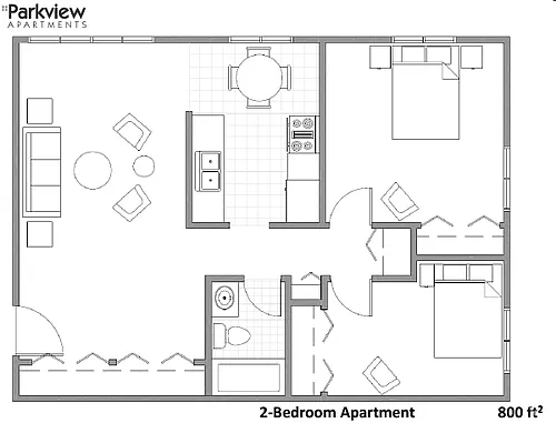 Floor plan 2 bedroom