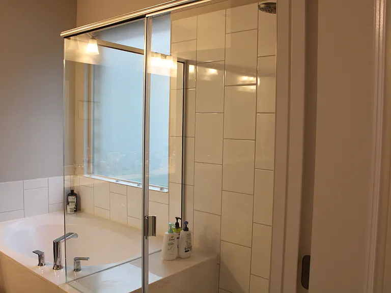 Primary Suite Bathroom Shower and Tub