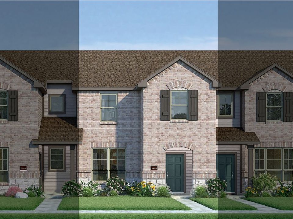 Houston with Elevation 6A Stone Exterior 2023 Townhomes